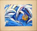 Seagulls & Orange Sun